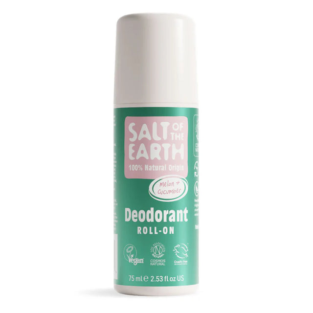 Salt of the Earth natural roll-on deodorant in Melon & Cucumber.
