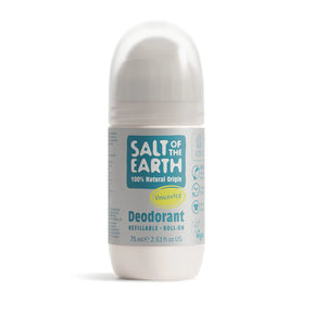 Salt of the Earth natural refillable roll-on deodorant in Unscented.