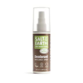 Salt of the Earth natural deodorant spray in Oud & Bergamot.