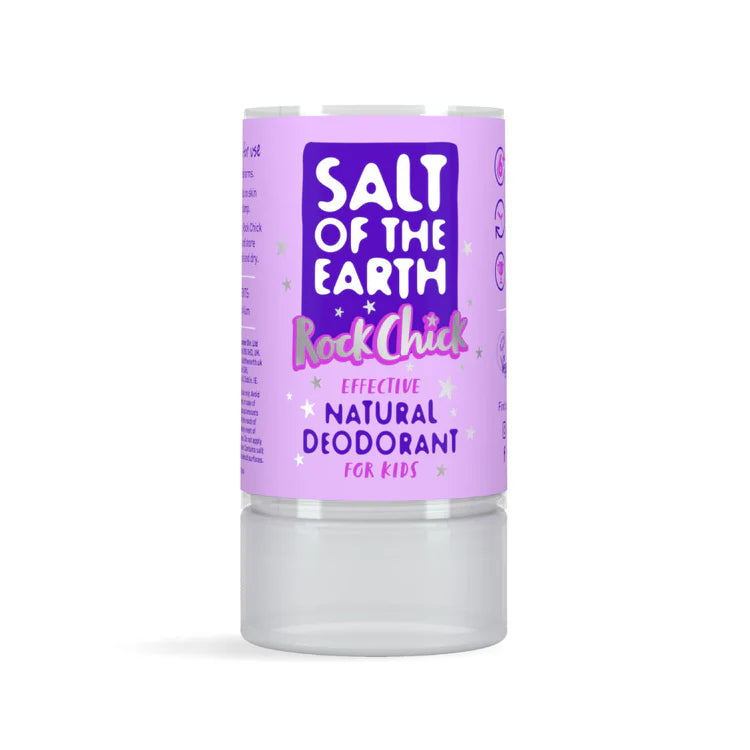 Salt of the Earth Rock Chick natural crystal deodorant for kids.
