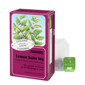 Salus Organic Lemon Balm Herbal Tea Calming Caffeine-Free Infusion – Tea Bags