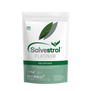 White stand-up pouch of Salvestrol Platinum food supplement featuring green leaf graphics and professional medical branding.