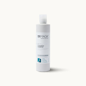White bottle of Sea Magik 3 Seaweed Shampoo with clear cap.