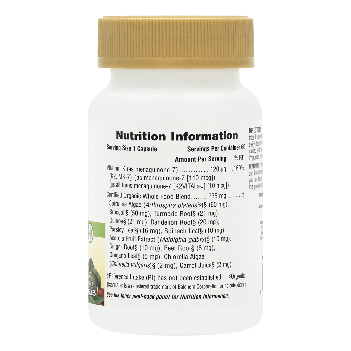 Front of NaturesPlus Hema-Plex Iron sustained release tablets bottle featuring 42 mg elemental iron with Vit C, B6, B12, and Zinc for total blood health.