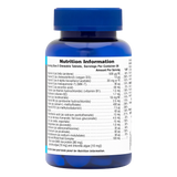 NaturesPlus Source of Life Power Teen for Him berry flavor multivitamin nutrition information and supplement facts label.