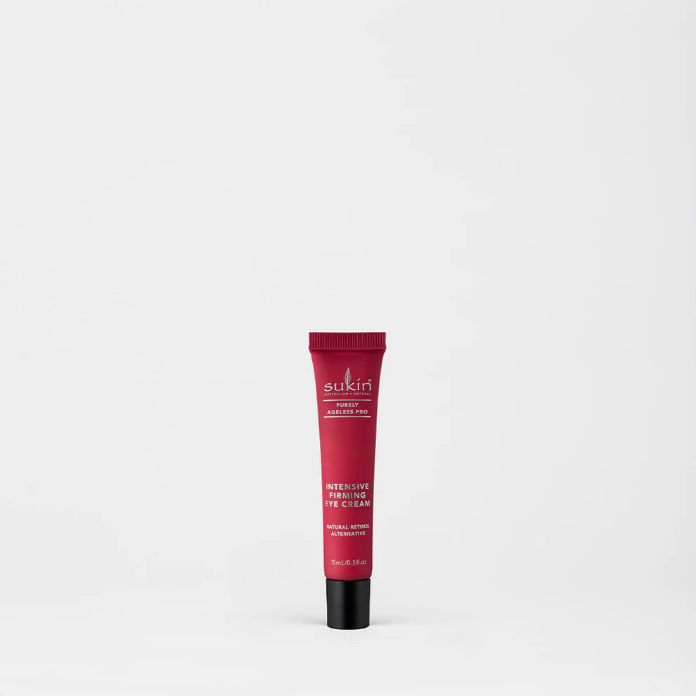 Sukin Purely Ageless Pro Intensive Firming Eye Cream with natural retinol alternative.
