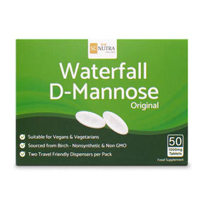 A box of SC Nutra Waterfall D-Mannose Original tablets.