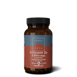 Terranova Vitamin D3 2,000IU complex, 50 vegan capsules for nutritional support.