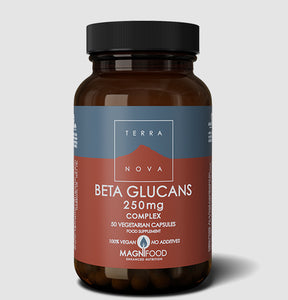 Terranova Beta‑Glucans 250 mg Complex – immune support supplement with high‑strength beta‑glucans to help support natural defences and everyday wellbeing.