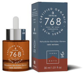 Terranova Serum 768 Organic Skin Oil for deep hydration, nourishment, and barrier support