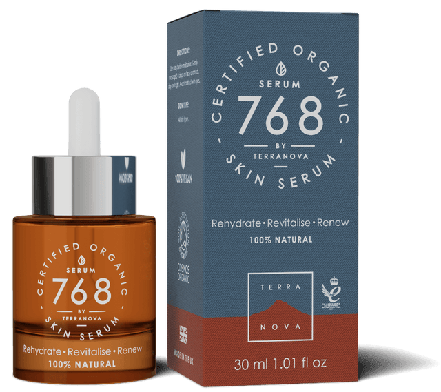 Terranova Serum 768 Organic Skin Oil for deep hydration, nourishment, and barrier support