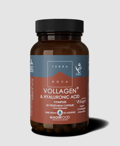 Terranova vegan collagen supplement with hyaluronic acid for skin and joints