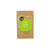 True NAtural Goodness porganic spirulin tablets in a pouch 500mg per tablet, 250g weight in total