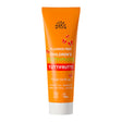 75ml orange tube of Urtekram Fluoride Free Children's Toothpaste with red butterflies and organic logos.