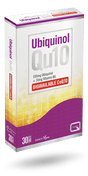 Quest Platinum Excellence Ubiquinol Qu10, a dietary supplement containing 100mg Ubiquinol and 10mg Vitamin B6, suitable for vegans, in a 30-tablet pack.