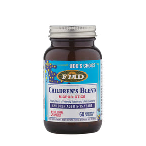 Udo’s Choice Children’s Microbiotic Blend capsules for kids digestive health and immune support 60 capsules.