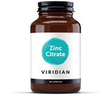 Viridian zinc citrate supplement for immunity and daily wellness