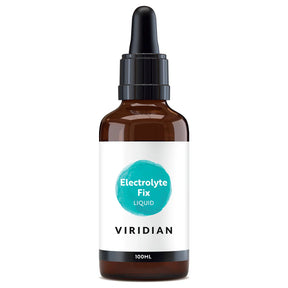Viridian Sports Electrolyte Fix 100ml liquid concentrate with magnesium and ionic trace minerals for hydration and sports performance support.