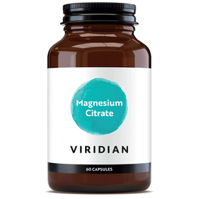 Viridian magnesium citrate capsules for muscle and nervous system support