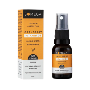 GoSome Vitamin D3 oral spray for immune health and bone strength 30ml bottle.