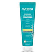 A teal 150ml tube of Weleda Rosmarin Revitalising Conditioner with rosemary and hydrolyzed protein, featuring a botanical rosemary leaf illustration.