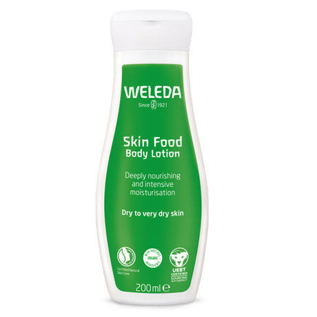 Weleda Skin Food deeply nourishing and intensive body lotion for skin.