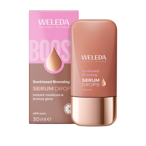 Welena boost drops sun kissed broinzing copper and pink package on a white background