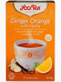 Yogi Tea Ginger Orange with Vanilla tea box on a white background