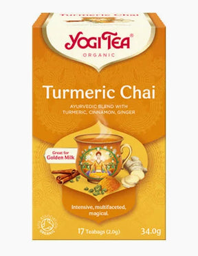 yogi turmeric chai tea box