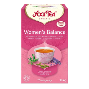 Yogi Tea Women's Balance tea box on a white background