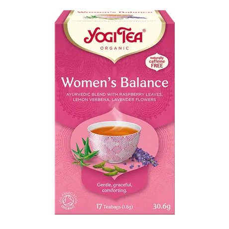 Yogi Tea Women's Balance tea box on a white background