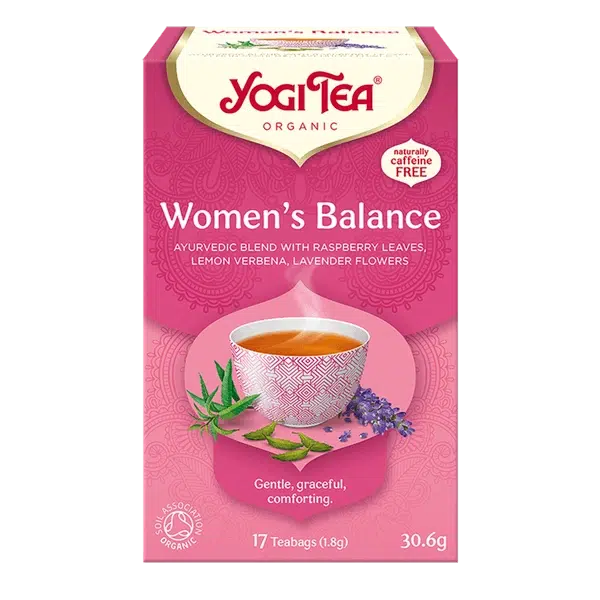 Yogi Tea Women's Balance tea box on a white background