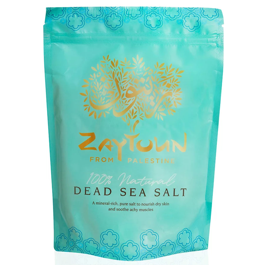 Zaytoun from Palestine 100% Natural Dead Sea Salt mineral-rich salts.