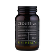 KIKI Health zeolite with activated charcoal powder 60g for detox skincare, deep cleansing, oil control and natural exfoliation.