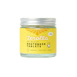 A glass jar of Zerolla eco-natural mouthwash tablets with a yellow label, featuring a "Shouty Italian Lemon" flavor and marked as "Zero Fluoride."