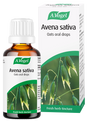A.Vogel Avena Sativa oats oral drops bottle and retail box featuring a green oat plant illustration.