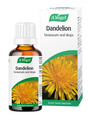 A.Vogel Dandelion Taraxacum oral drops bottle and retail box with a yellow dandelion flower illustration.