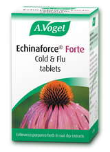 Avogel Echinaforce Chewable – echinacea herb and root chewable tablets for natural immune support and relief from cold and flu symptoms.