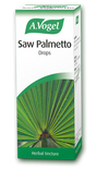 A.Vogel Saw Palmetto herbal tincture drops packaging featuring a green palm leaf illustration.