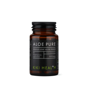KIKI Health Aloe Pure vegicaps 20 capsules with Aloe ferox for digestive health, bowel support and natural gut cleansing.