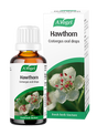 A bottle and box of A.Vogel Hawthorn Crataegus oral drops, a fresh herb tincture made from Hawthorn berries.