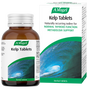 A bottle and box of A.Vogel Kelp Tablets containing naturally occurring iodine for normal thyroid function and metabolism support.