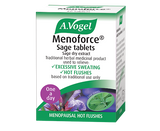 A box of A.Vogel Menoforce Sage Tablets, a traditional herbal medicinal product used to relieve menopausal hot flushes and excessive sweating.