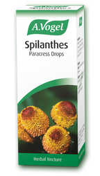 A 50ml bottle of A.Vogel Spilanthes Paracress Drops, a fresh herbal tincture made from Spilanthes oleracea.