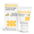 Front view of BioGaia Protectis Baby Probiotic Drops 0.17 fl. oz. box and tube, a probiotic supplement for colic and digestive discomfort.