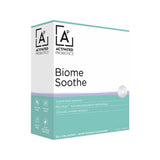 Activated Probiotics Biome Soothe, 30 x 1.8g vanilla-flavored probiotic oral powder sachets, gluten-free and dairy-free.