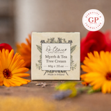 Dr Clare Apothecary Myrrh and Tea Tree Cream for skin cleansing and protective herbal support 60g.