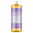 Dr. Bronner’s 18-in-1 Pure-Castile Lavender Magic Soap, a 32 fl oz (946 ml) bottle made with regenerative organic certified and fair trade ingredients.
