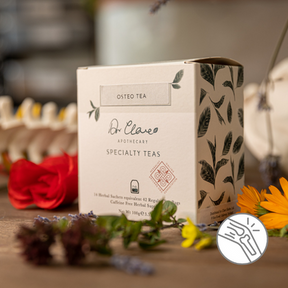 Dr Clare Joints Tea – natural herbal tea for joint support, bone health and mobility with horsetail, nettle and red clover.