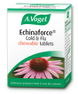Avogel Echinaforce Chewable – echinacea herb and root chewable tablets for natural immune support and relief from cold and flu symptoms.